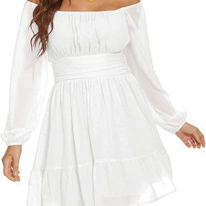 Square Neck Mini Dress for Women